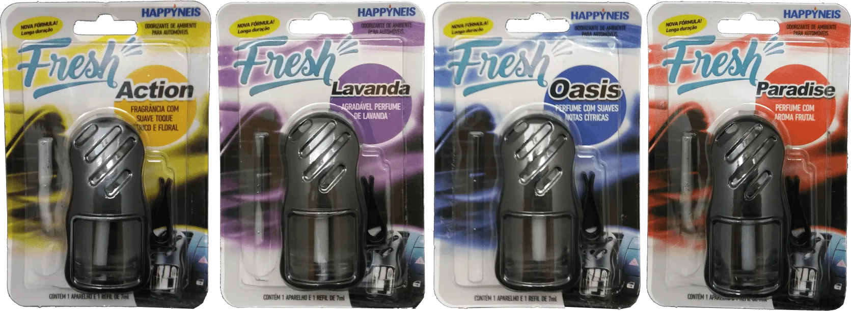 Aromatizante Ambientes Automotivo Fresh Air Happyneis